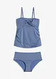 Tankini (2-dlg. set) met gouddraad, bonprix