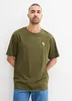 T-shirt met print achter, loose fit, bonprix