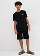 Jongens T-shirt en korte broek van biologisch katoen (2-dlg. set), bonprix