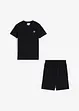 Jongens T-shirt en korte broek van biologisch katoen (2-dlg. set), bonprix