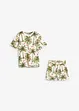 Piqué shirt en korte broek van biologisch katoen (2-dlg. set), bonprix