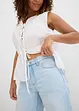 Baggy jeans mid waist super soft, cropped, bonprix