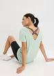 Lang sportshirt met rugdecolleté, bonprix