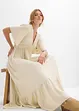 Maxi jurk met strokenrok van soepele viscose, bonprix