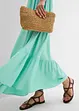 Maxi jurk met strokenrok van soepele viscose, bonprix