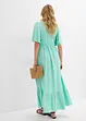 Maxi jurk met strokenrok van soepele viscose, bonprix