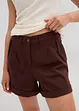Twill short met hoge tailleband, bonprix