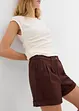 Twill short met hoge tailleband, bonprix