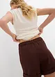 Twill short met hoge tailleband, bonprix