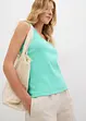 Tanktop met biologisch katoen (set van 2), bonprix