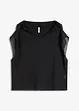 Transparant strandshirt met capuchon, bonprix