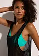 Transparante lange strandtop, bonprix