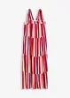 Gestreepte jurk met spaghettibandjes van gestructureerde viscose, bonprix