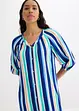 Gestreepte kaftan jurk van gestructureerde viscose, bonprix