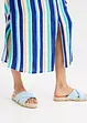 Gestreepte kaftan jurk van gestructureerde viscose, bonprix
