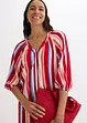 Gestreepte kaftan jurk van gestructureerde viscose, bonprix
