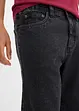 Jeans bermuda met elastiek opzij, classic fit, bonprix