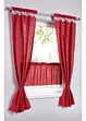 Gordijn met print en embrasse (4-dlg. set), bonprix