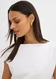 Asymmetrische top van comfortabele scuba, bonprix