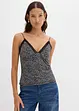 Spaghetti top van mesh, bonprix