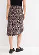 Rok met luipaardprint en split, bonprix