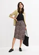 Rok met luipaardprint en split, bonprix
