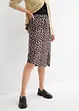 Rok met luipaardprint en split, bonprix