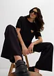 Cropped T-shirt met oversized schouders, bonprix