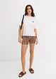 Cropped T-shirt met oversized schouders, bonprix