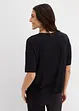 Cropped T-shirt met oversized schouders, bonprix