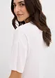 Cropped T-shirt met oversized schouders, bonprix