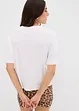 Cropped T-shirt met oversized schouders, bonprix