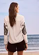 Blouse met borduursel in een zachte viscosemix, bonprix
