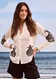 Blouse met borduursel in een zachte viscosemix, bonprix