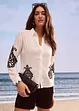 Blouse met borduursel in een zachte viscosemix, bonprix
