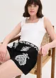 Short met borduursel van zachte viscose mix, bonprix