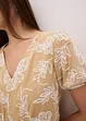 Tuniekjurk met borduursel van soepele viscose, bonprix