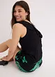 One shoulder top met volant in een zachte viscosemix, bonprix