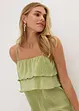 Jersey jurk met plissé, bonprix