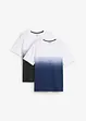 T-shirt van biologisch katoen (set van 2), bonprix