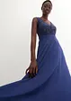 Maxi jurk met pailletten en borduursel, bonprix