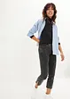 Mid waist cropped jeans, straight, bonprix