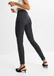 Stretch jeans met imitatieleer, BODYFLIRT