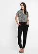 Wijde broek van viscose, korte maten, BODYFLIRT