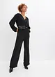 Satijnen jumpsuit in wikkellook, BODYFLIRT