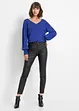 Stretch broek met coating, korte maten, BODYFLIRT