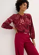 Gedessineerde blouse van viscose, bonprix