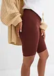 Comfortabele high waist biker short van geribde jersey, bonprix