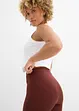 Comfortabele high waist biker short van geribde jersey, bonprix