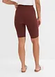 Comfortabele high waist biker short van geribde jersey, bonprix